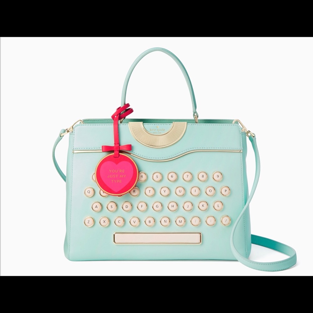 Kate Spade RARE be mine typewriter satchel NWT